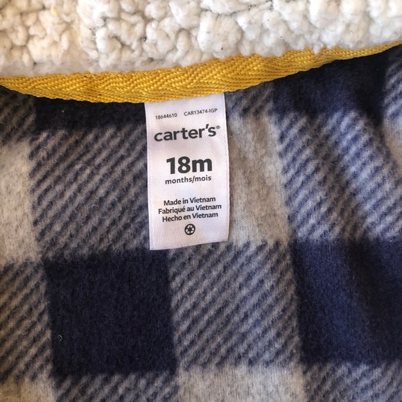 Carters Fleece Onesie - Picture 2 of 2